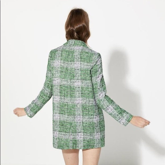 NWOT Zara tweed frock blazer - Picture 3 of 3